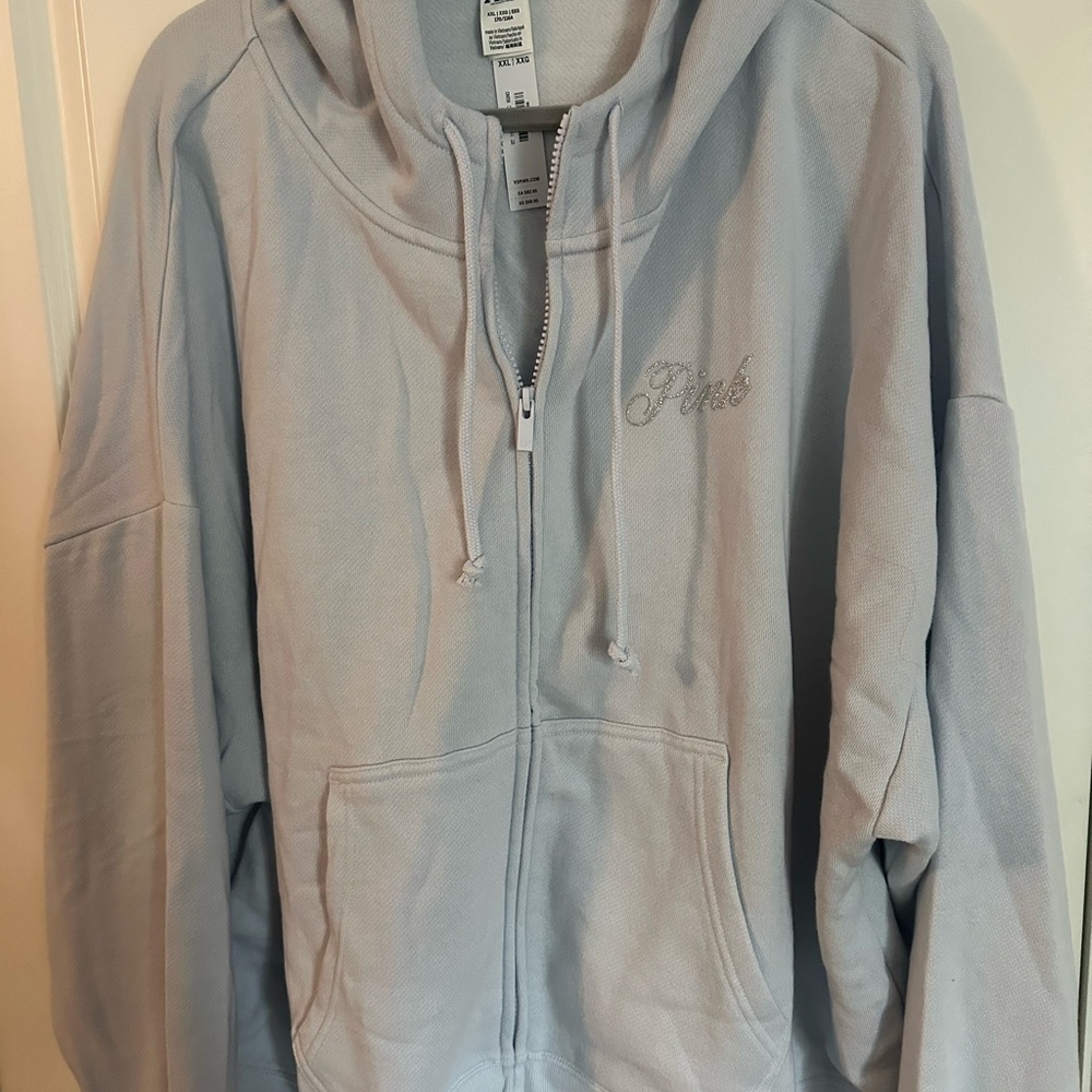 Pink Zip-Up Hoodie
